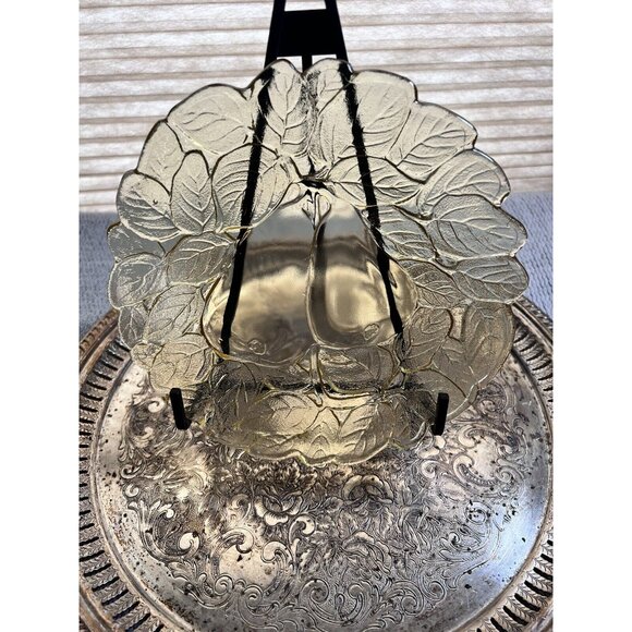 Indiana Glass Yellow Mist Sweet‎ Pear 8" Luncheon/Dinner Plate VTG Decor AS IS - Picture 2 of 9